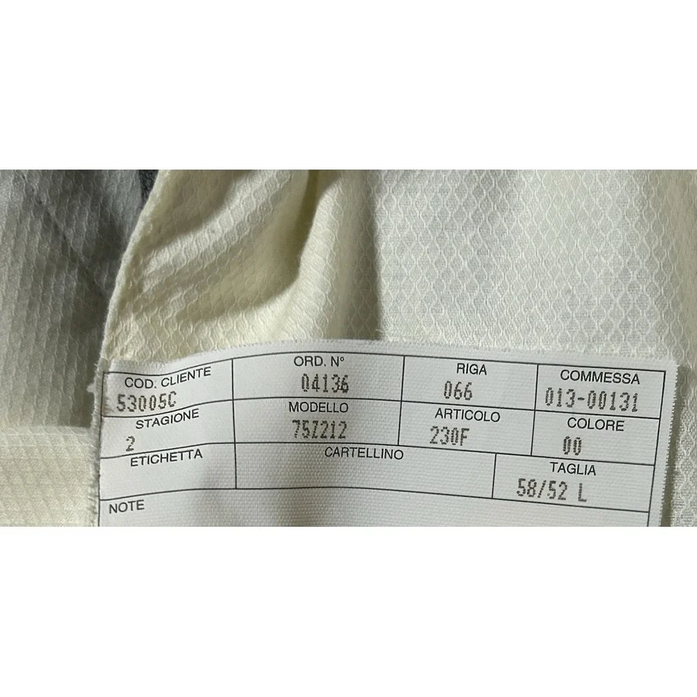 ERMENEGILDO ZEGNA Trousers Mens 40R 100% Wool Raw Hem Pleated‎ Dress Pants Italy